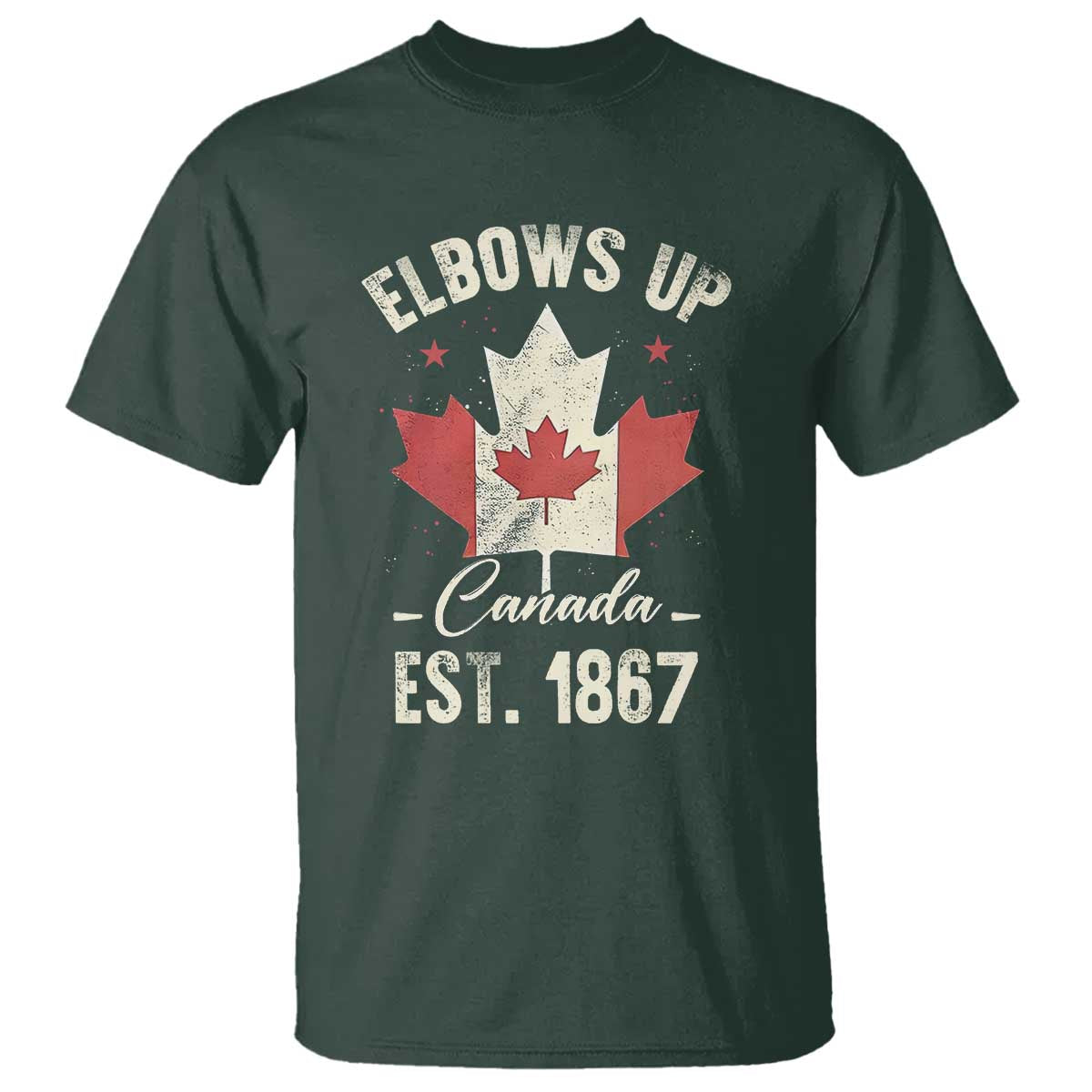 elbows-up-canada-est-1867-t-shirt-true-north-strong-and-free-proud-canadian-maple-leaf