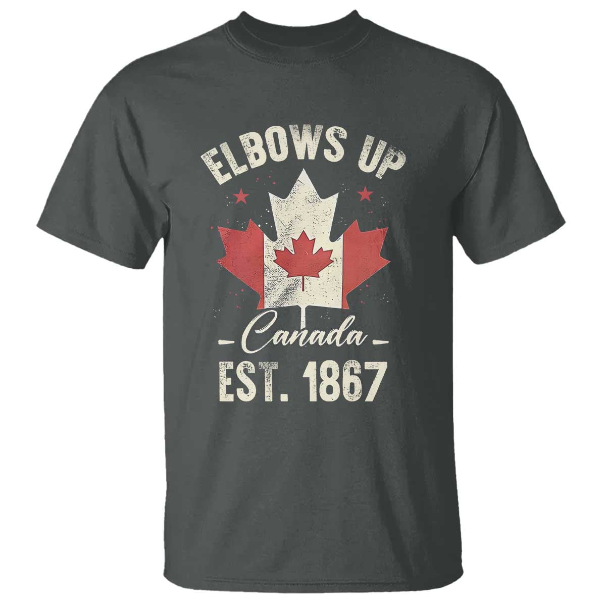elbows-up-canada-est-1867-t-shirt-true-north-strong-and-free-proud-canadian-maple-leaf