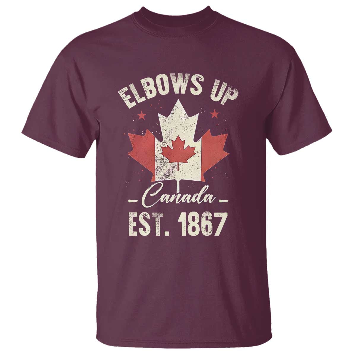elbows-up-canada-est-1867-t-shirt-true-north-strong-and-free-proud-canadian-maple-leaf