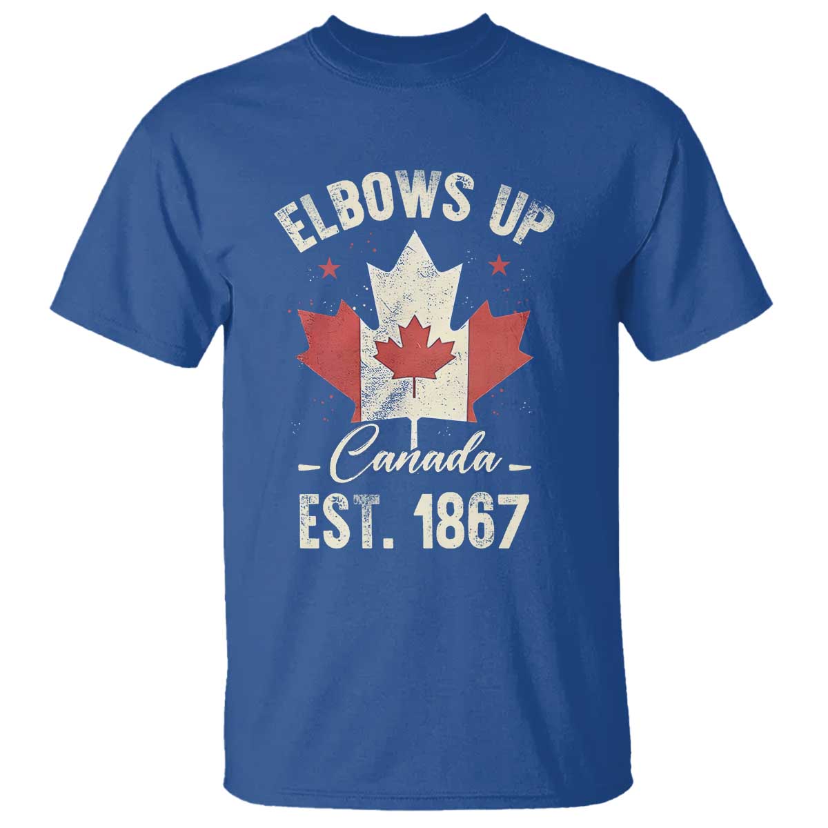 elbows-up-canada-est-1867-t-shirt-true-north-strong-and-free-proud-canadian-maple-leaf