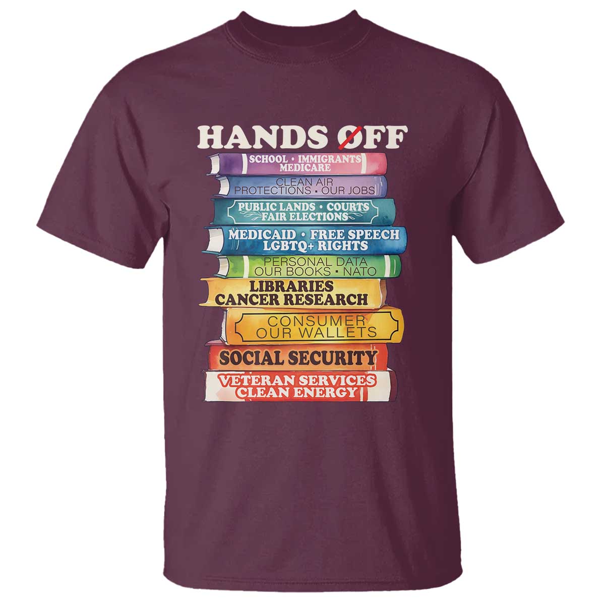 hands-off-t-shirt-social-security-and-medicare-protest-colorful-books