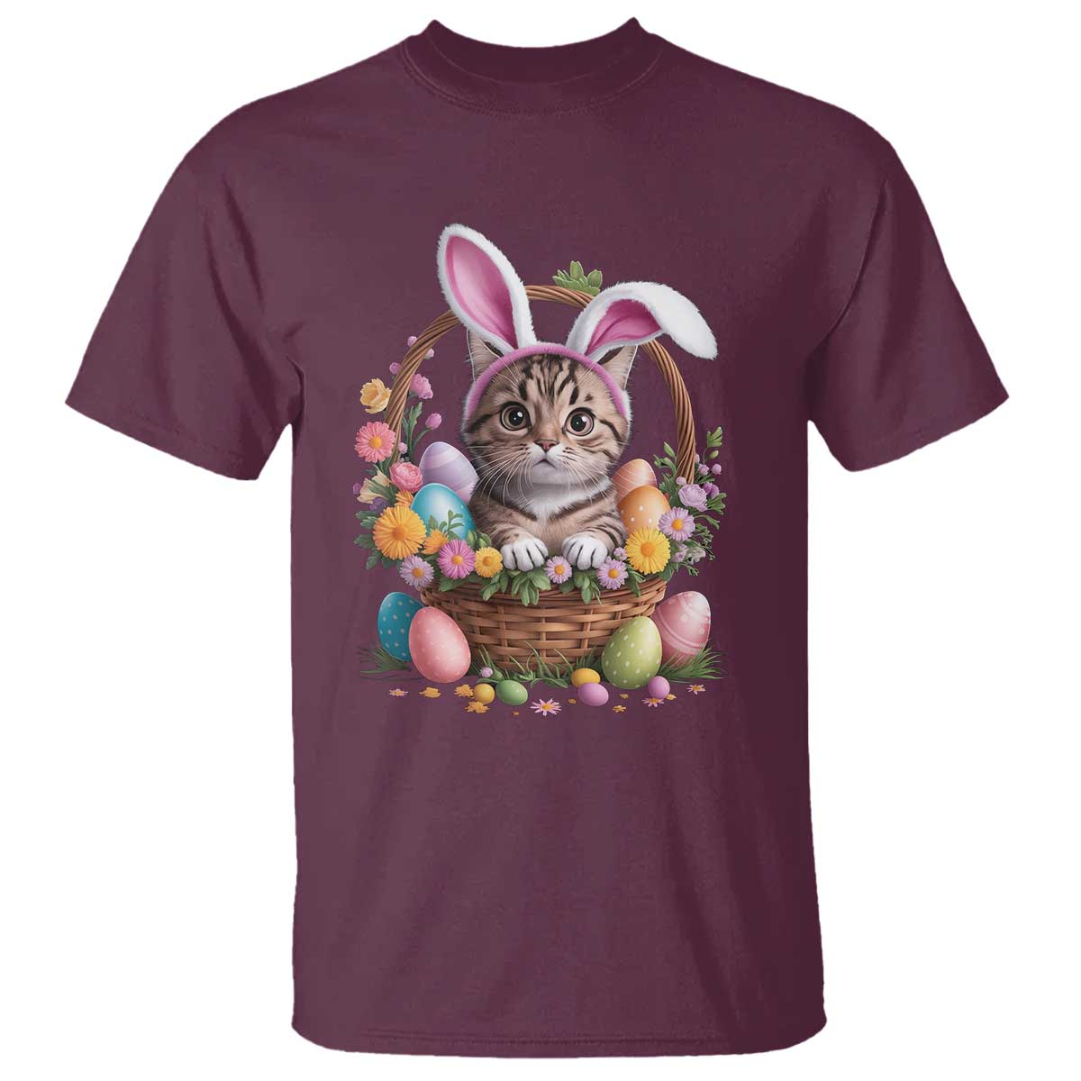 funny-easter-day-cat-bunny-ears-egg-basket-t-shirt