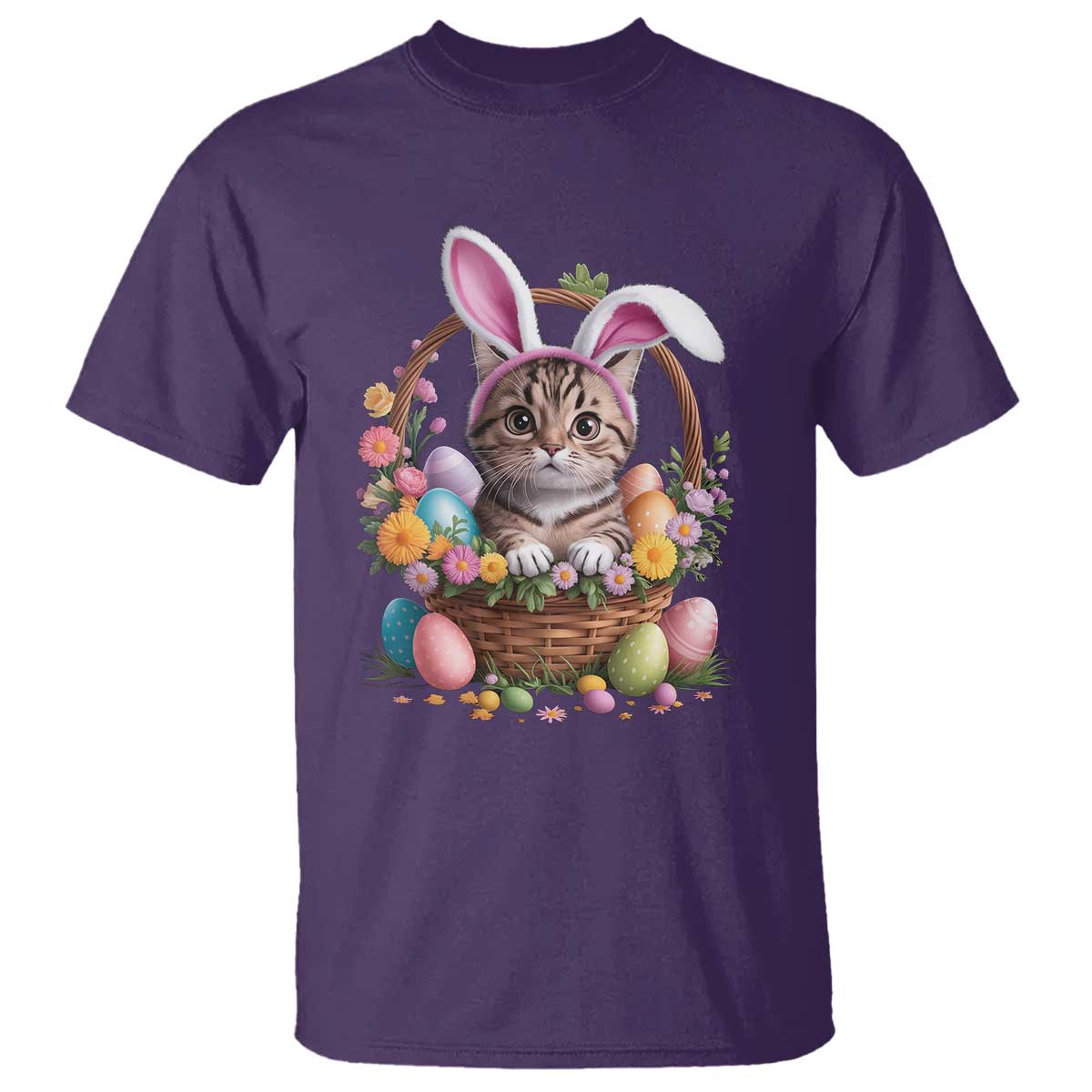 funny-easter-day-cat-bunny-ears-egg-basket-t-shirt