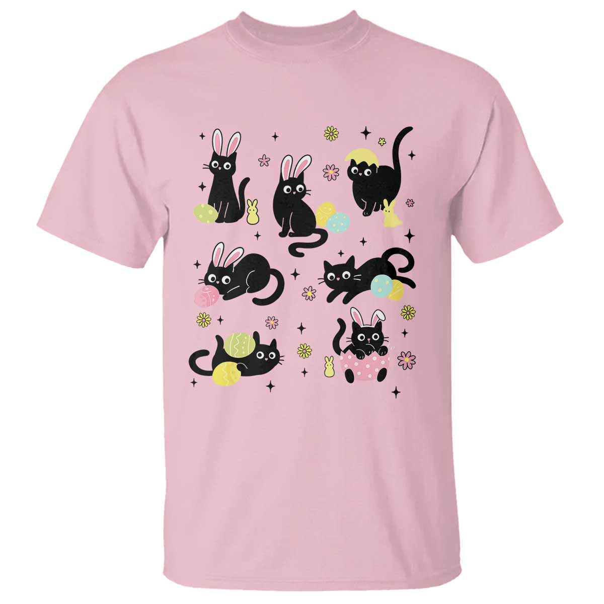 funny-black-cat-with-bunny-eggs-easter-day-t-shirt