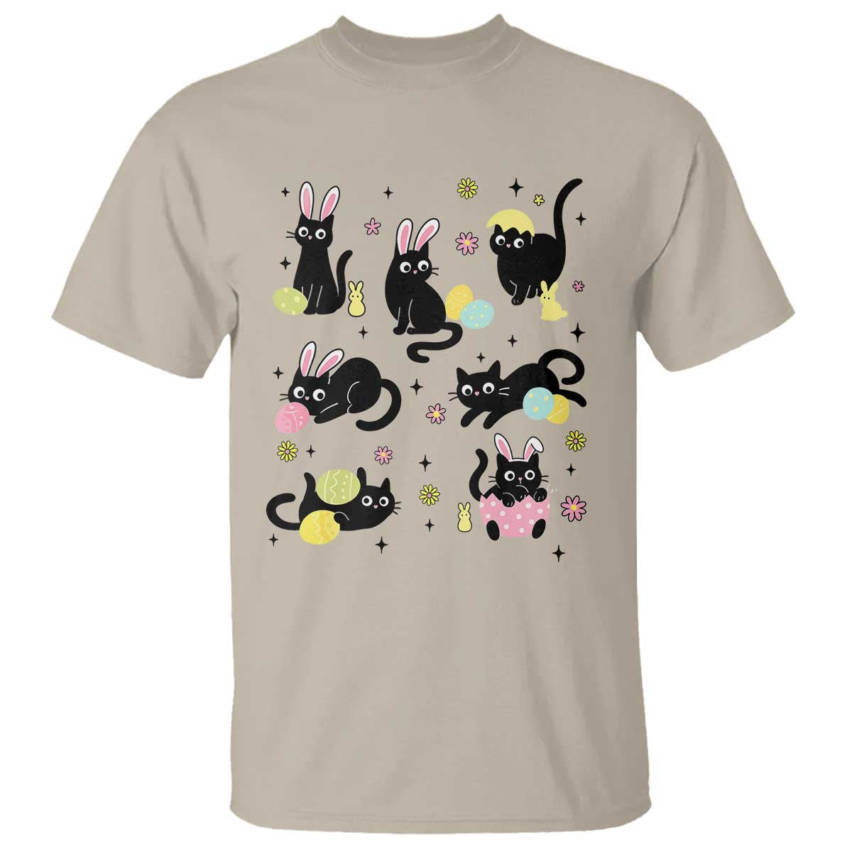 funny-black-cat-with-bunny-eggs-easter-day-t-shirt