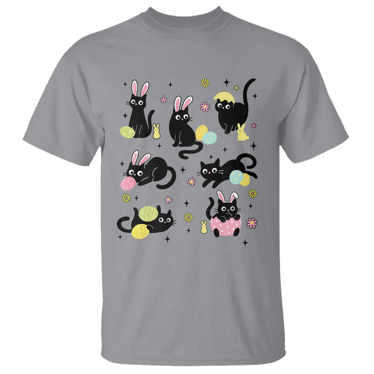 funny-black-cat-with-bunny-eggs-easter-day-t-shirt