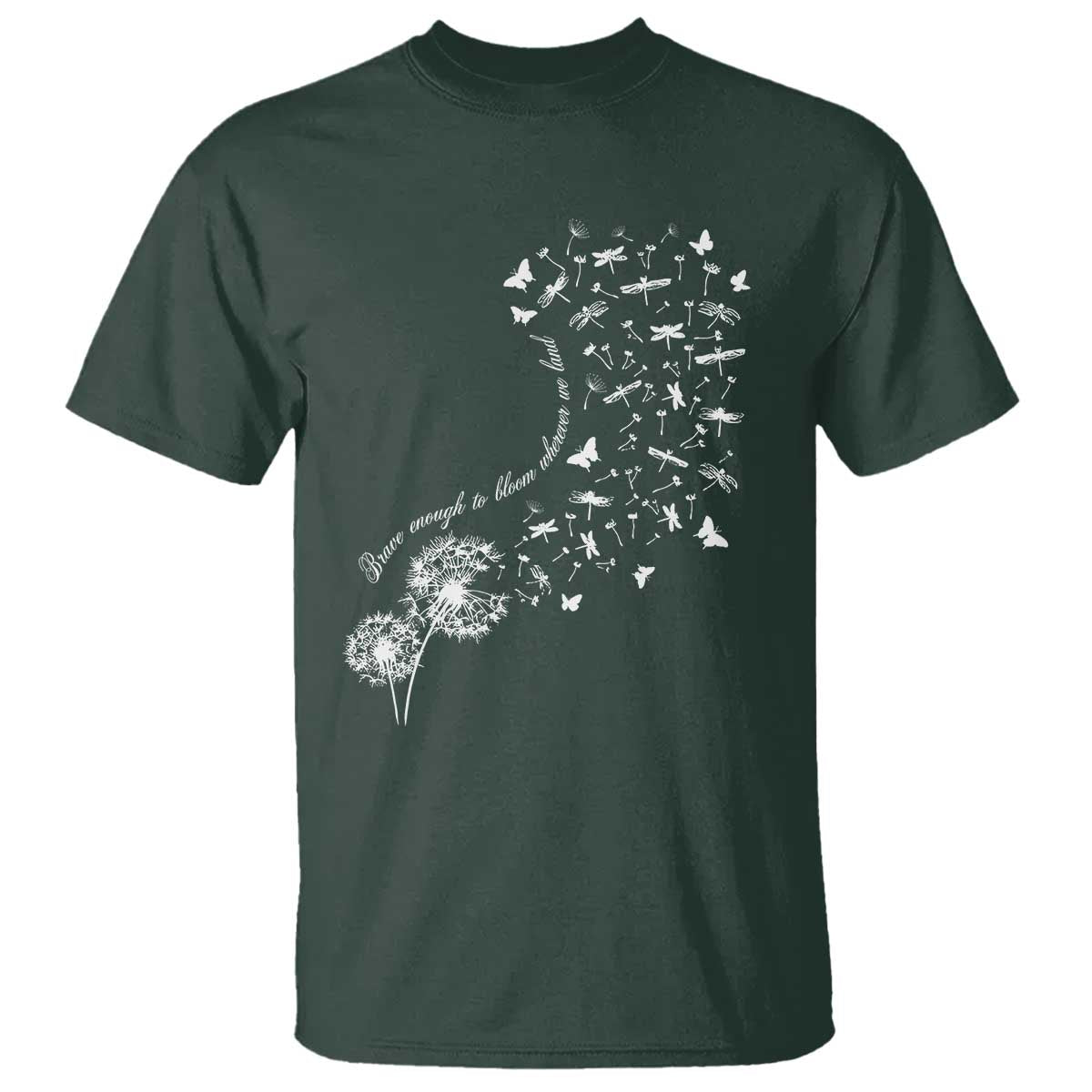 military-child-month-t-shirt-brave-enough-to-bloom-wherever-we-land-dandelion-flowers