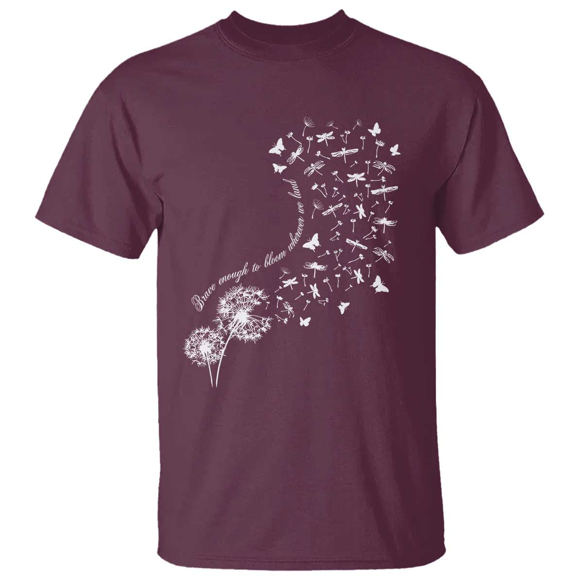 military-child-month-t-shirt-brave-enough-to-bloom-wherever-we-land-dandelion-flowers