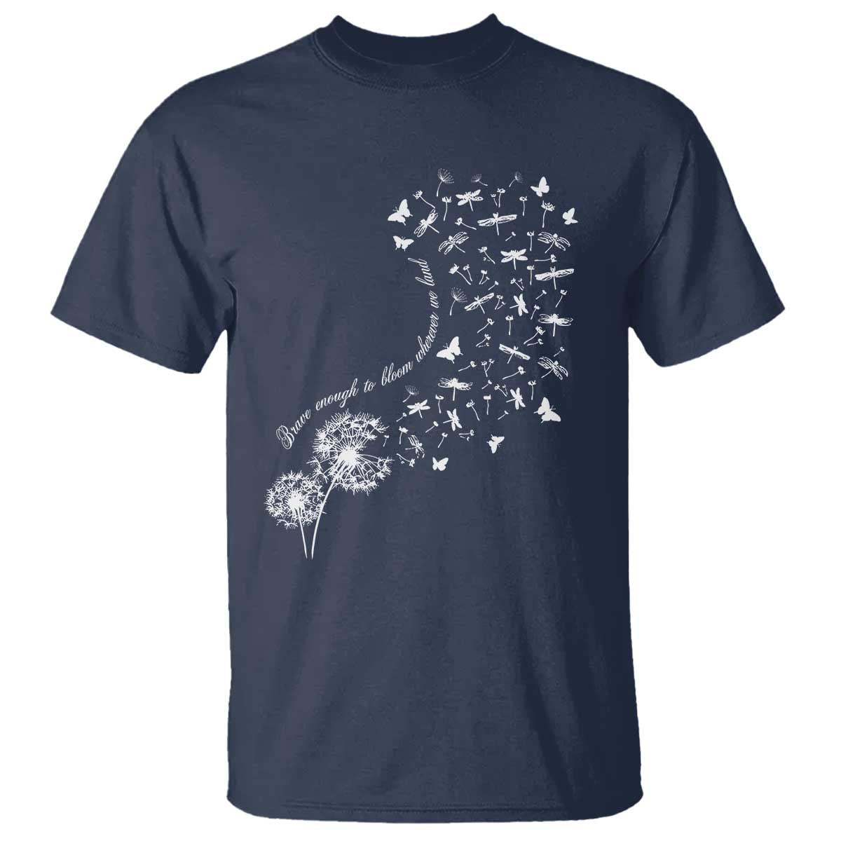 military-child-month-t-shirt-brave-enough-to-bloom-wherever-we-land-dandelion-flowers