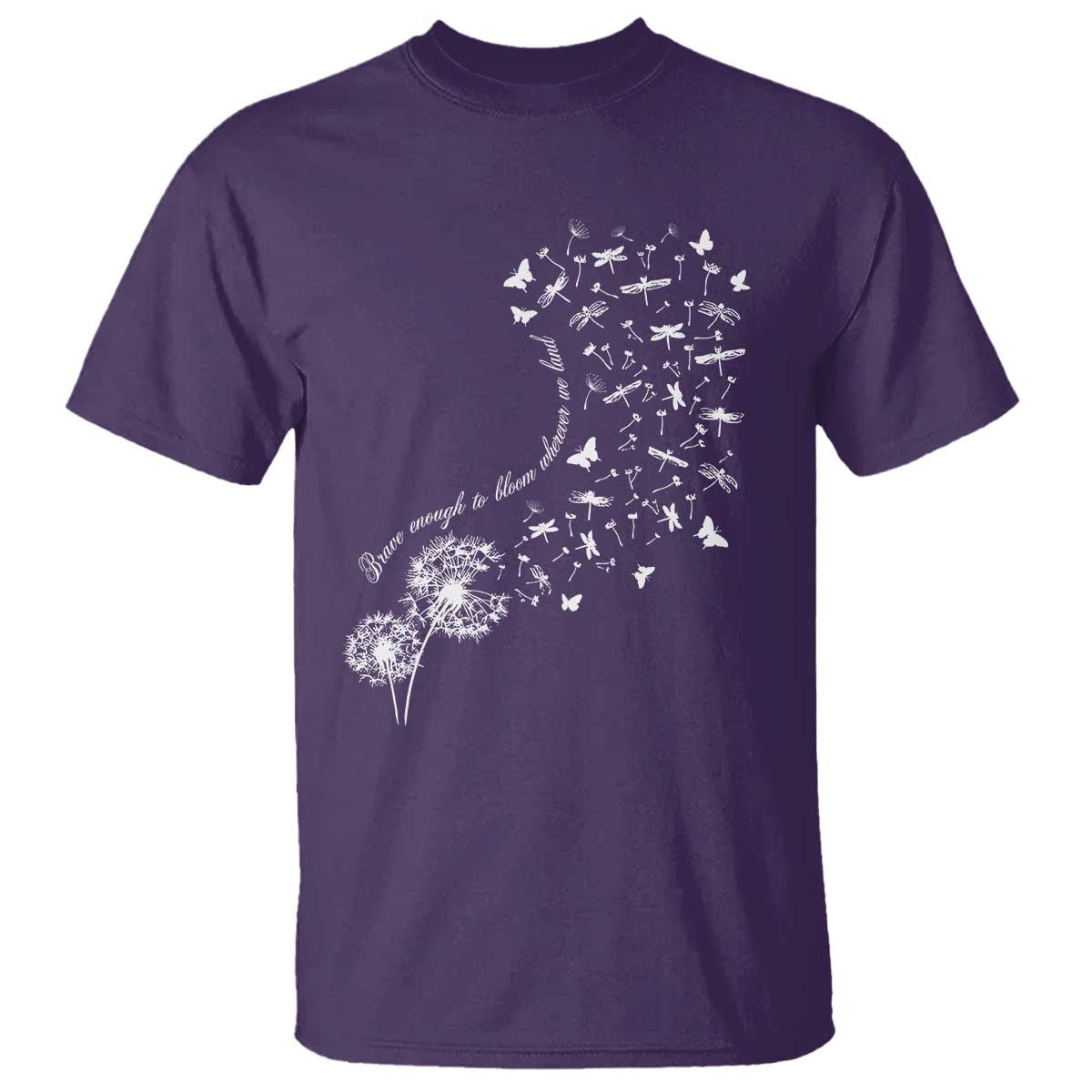 military-child-month-t-shirt-brave-enough-to-bloom-wherever-we-land-dandelion-flowers