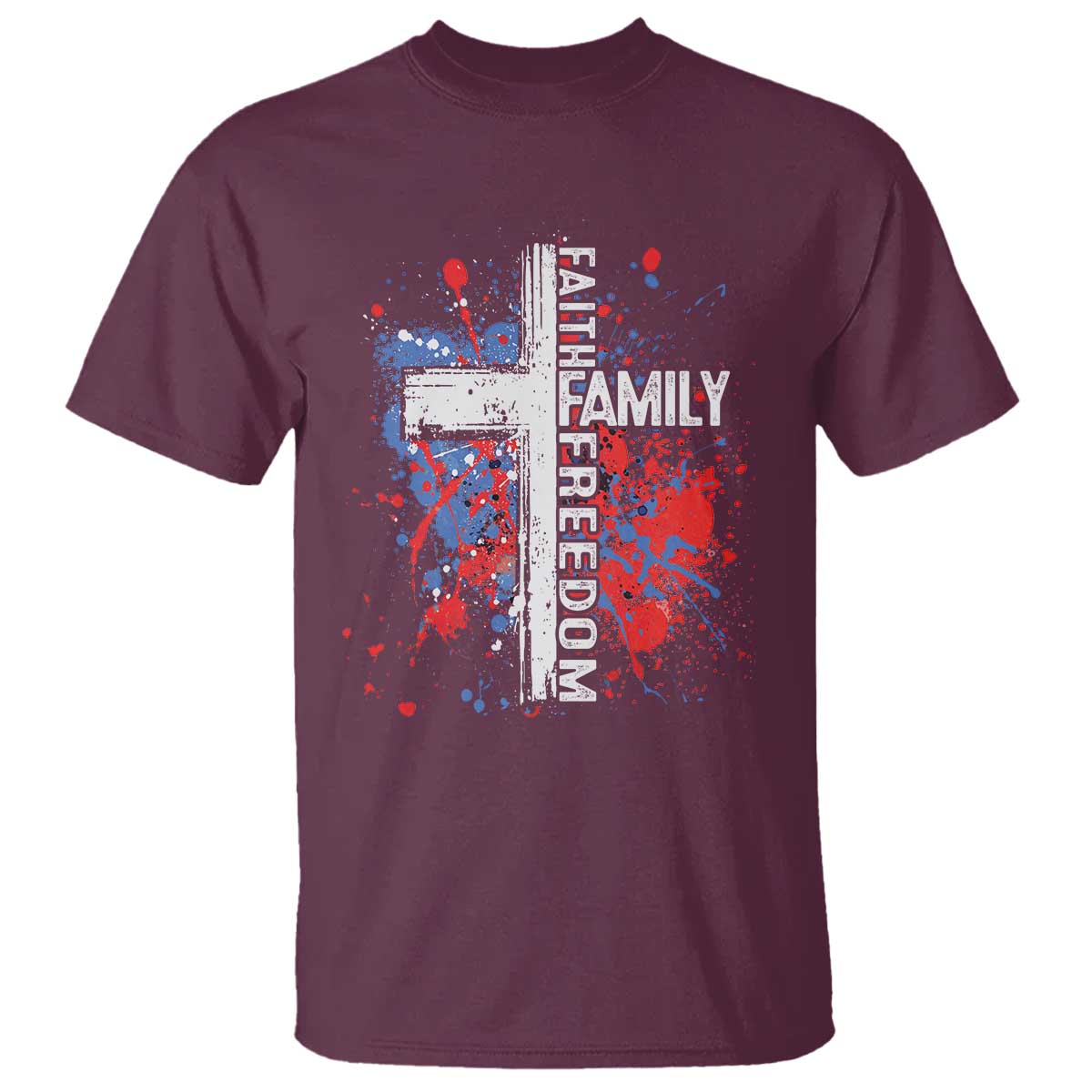 patriotic-christian-t-shirt-faith-family-freedom-vintage-usa-flag-cross-4th-of-july