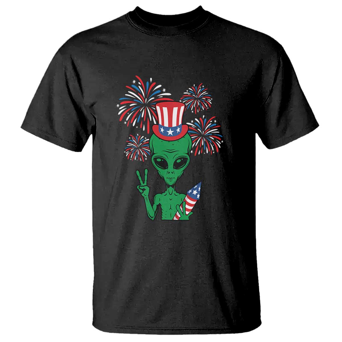 funny-fourth-of-july-alien-t-shirt-american-usa-flag-fireworks