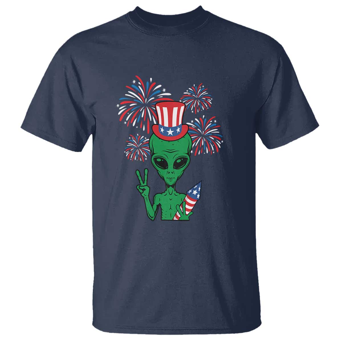 funny-fourth-of-july-alien-t-shirt-american-usa-flag-fireworks