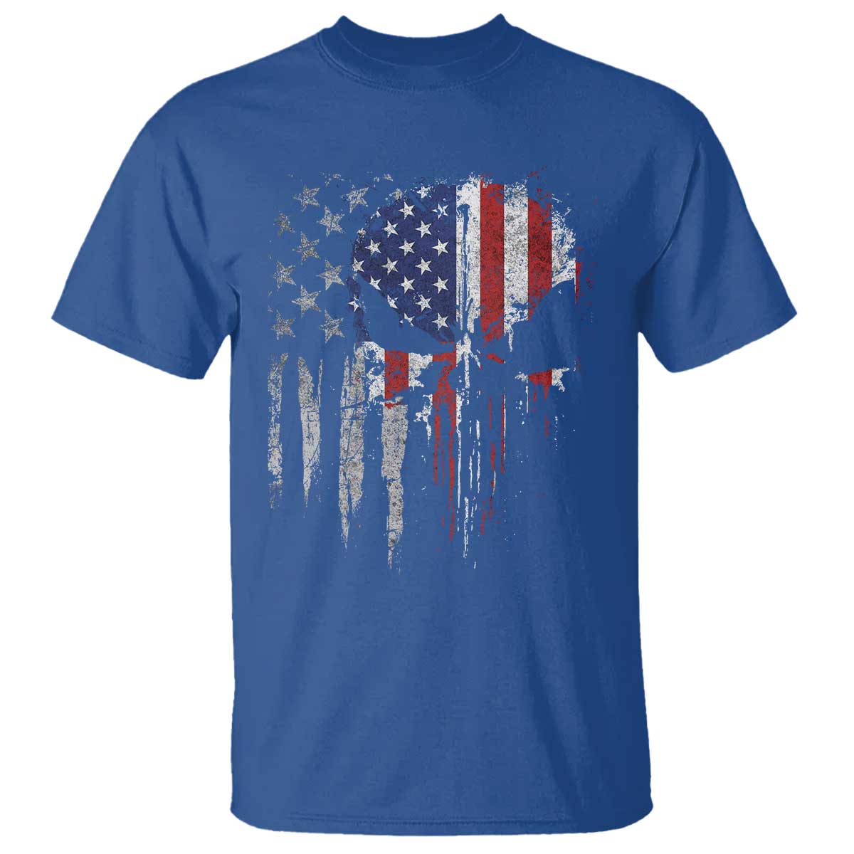 funny-4th-of-july-vintage-american-flag-skull-skeleton-t-shirt