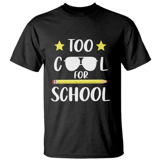 funny-back-to-school-t-shirt-too-cool-for-school-sunglasses