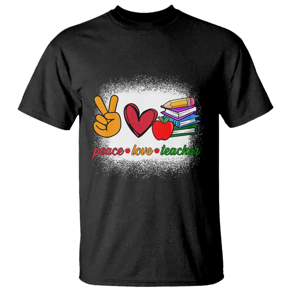 teacher-t-shirt-peace-love-teach-cute-apple-book-pencil