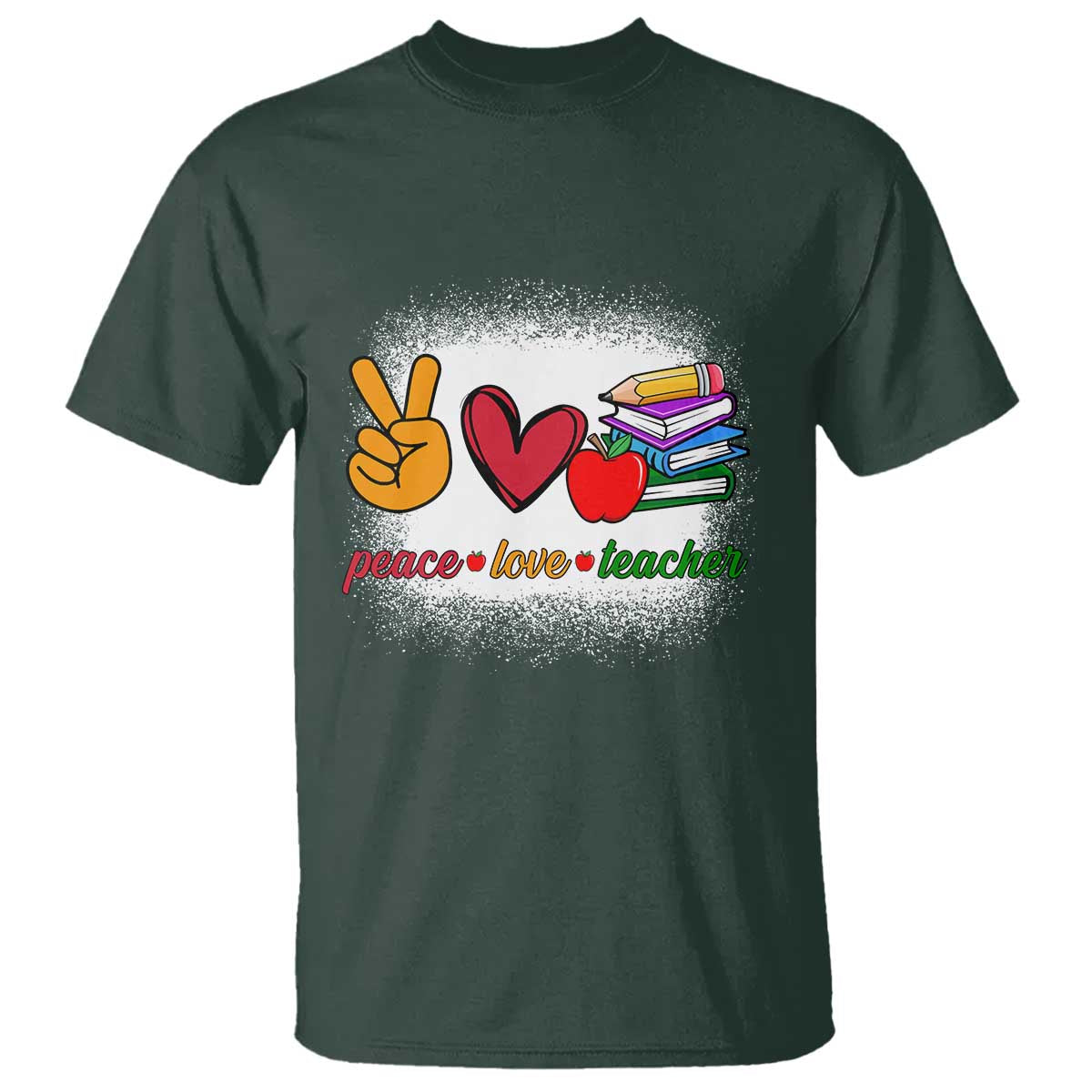 teacher-t-shirt-peace-love-teach-cute-apple-book-pencil