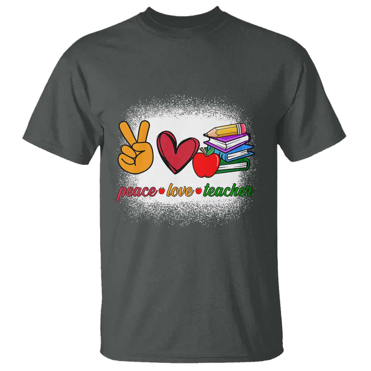 teacher-t-shirt-peace-love-teach-cute-apple-book-pencil