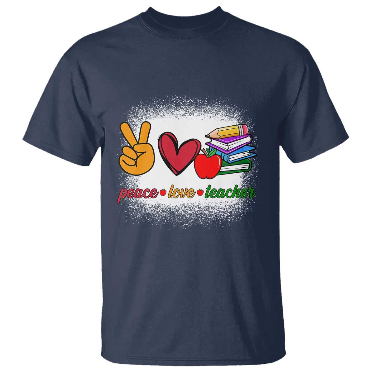 teacher-t-shirt-peace-love-teach-cute-apple-book-pencil