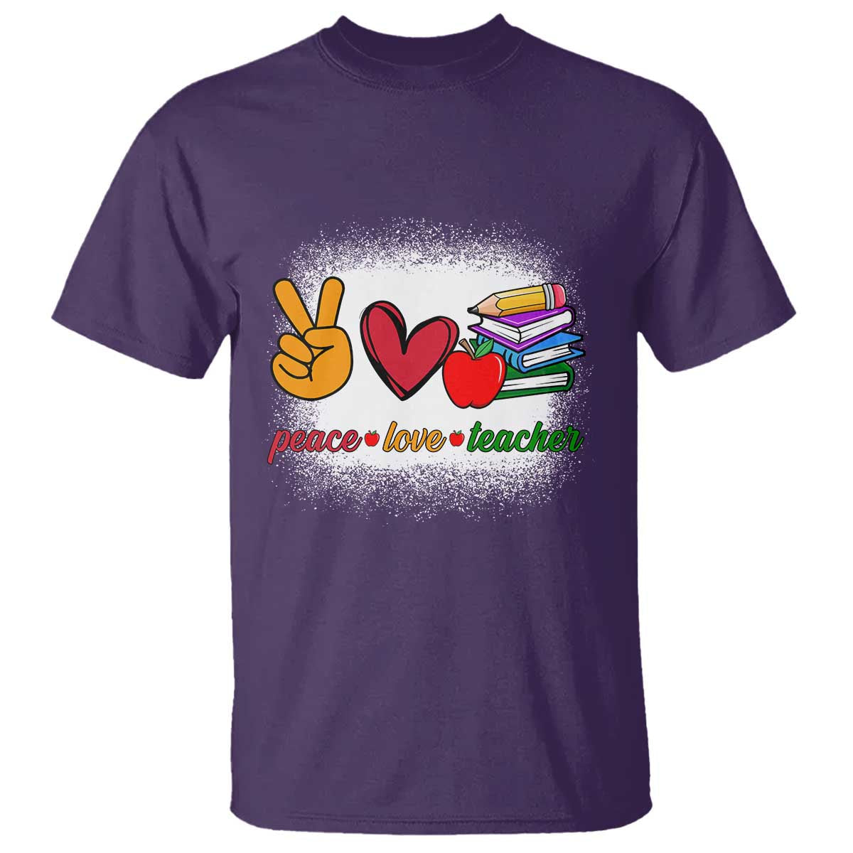 teacher-t-shirt-peace-love-teach-cute-apple-book-pencil