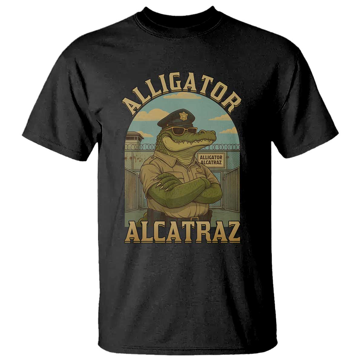 funny-aligator-alcatraz-everglades-t-shirt-police-alligator-alligatraz-meme