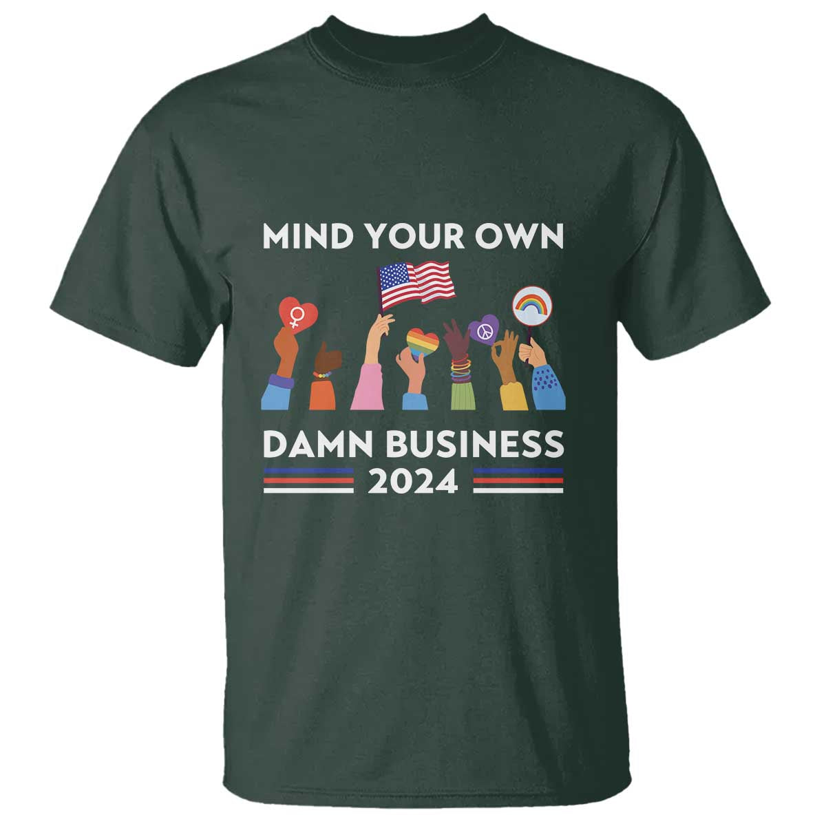 harris-walz-t-shirt-mind-your-own-damn-business-2024-american-flag-rainbow-lgbt