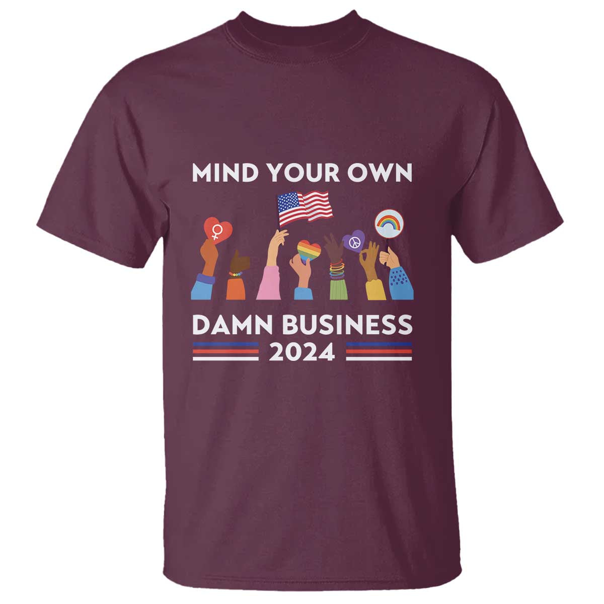 harris-walz-t-shirt-mind-your-own-damn-business-2024-american-flag-rainbow-lgbt