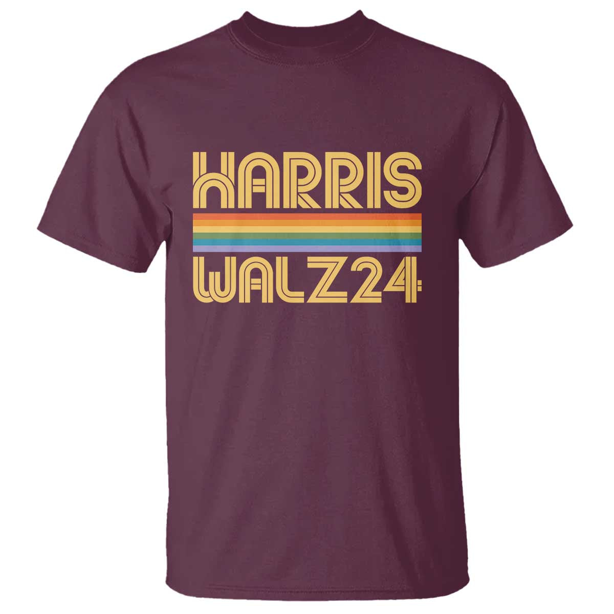 harris-walz24-t-shirt-retro-rainbow-stripes-lgbt-flag-us-presidential-election-2024