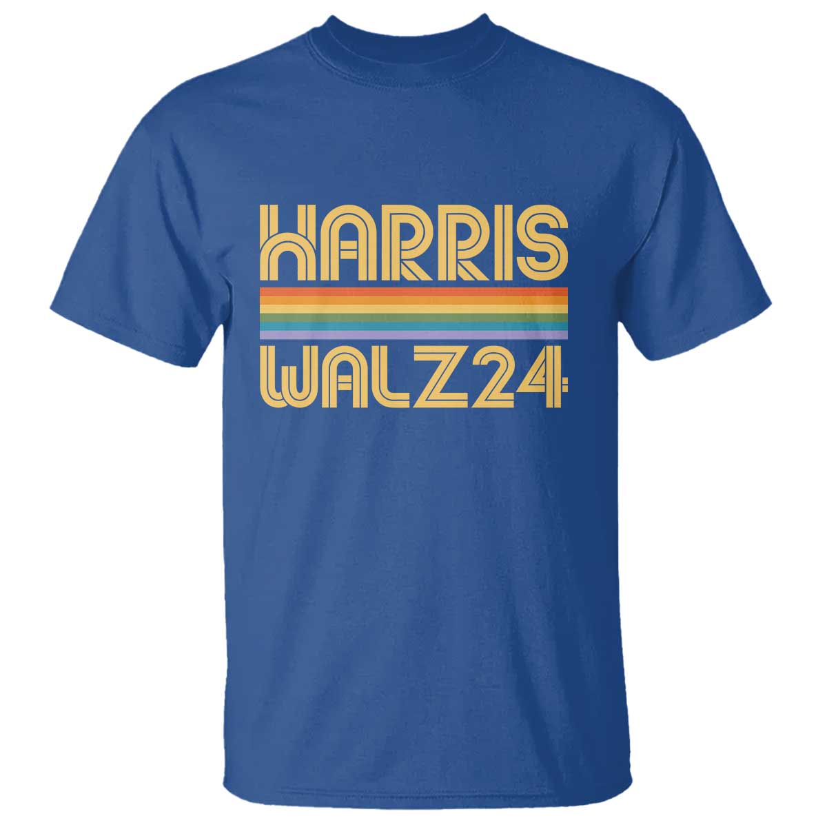 harris-walz24-t-shirt-retro-rainbow-stripes-lgbt-flag-us-presidential-election-2024
