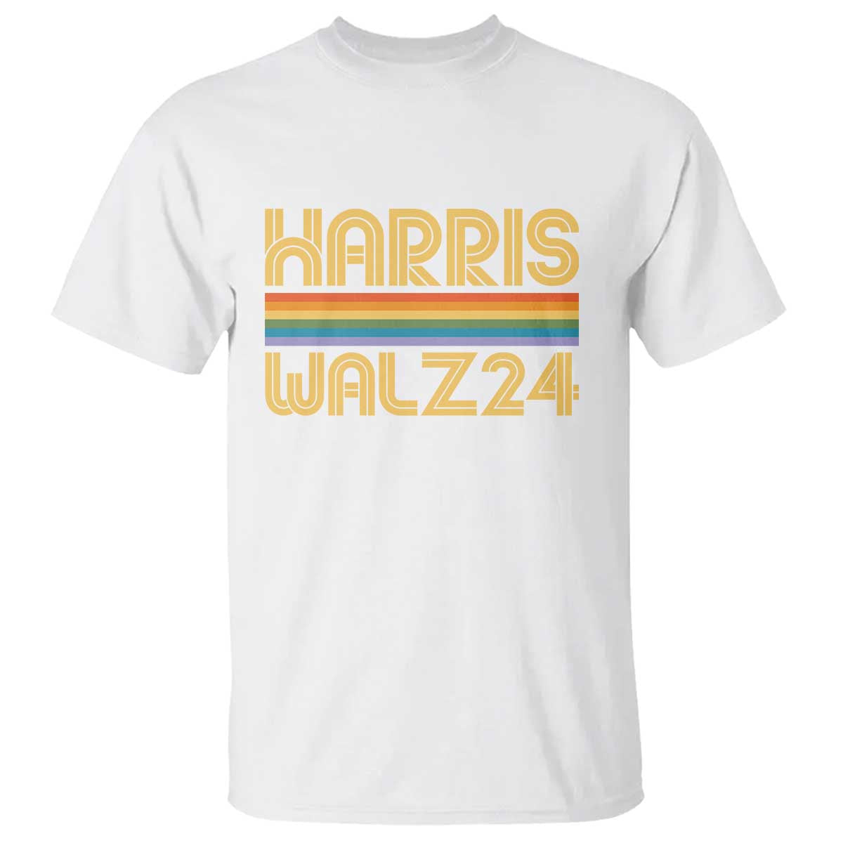 harris-walz24-t-shirt-retro-rainbow-stripes-lgbt-flag-us-presidential-election-2024