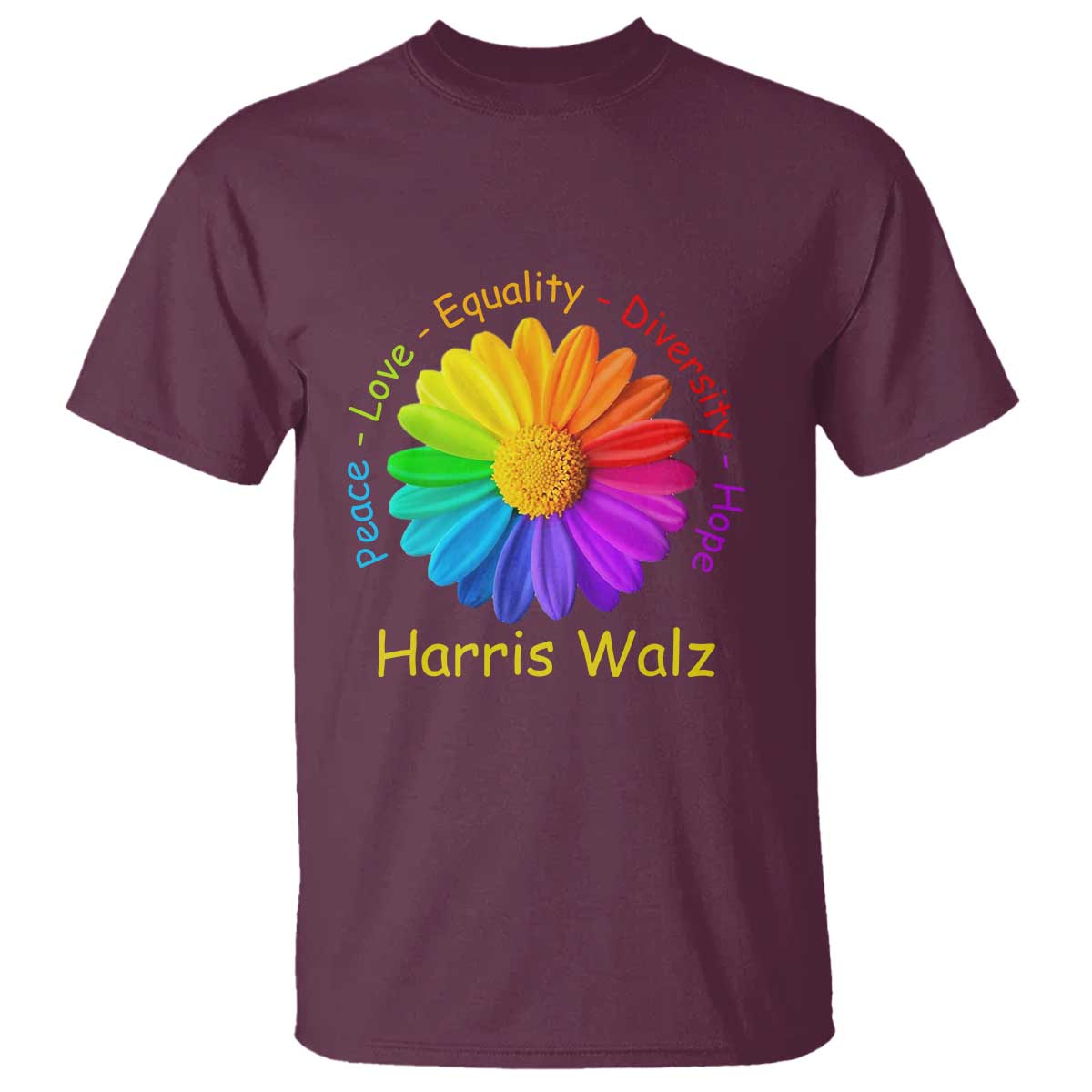harris-walz-2024-t-shirt-peace-love-equality-diversity-hope-rainbow-flower