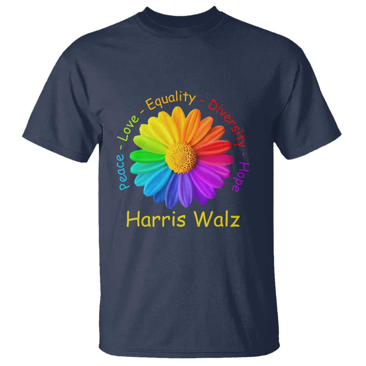 harris-walz-2024-t-shirt-peace-love-equality-diversity-hope-rainbow-flower