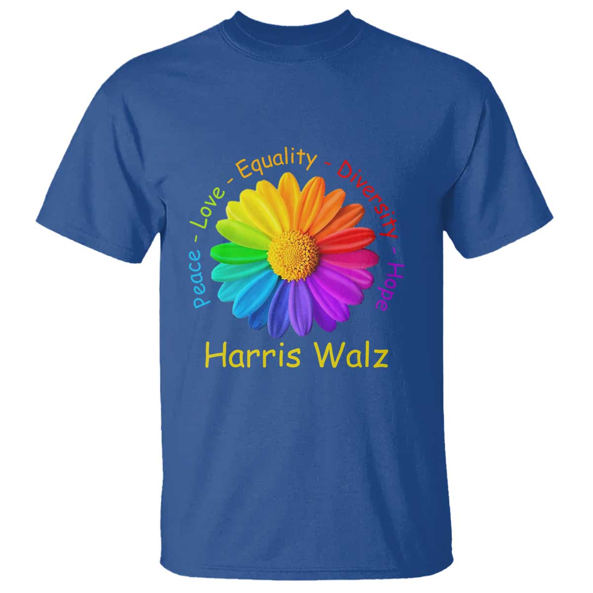 harris-walz-2024-t-shirt-peace-love-equality-diversity-hope-rainbow-flower