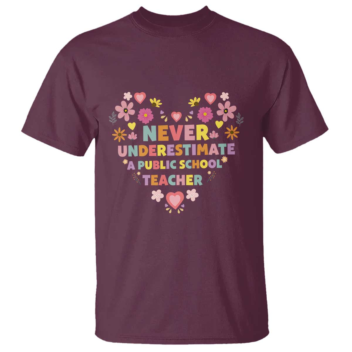 harris-walz-supporter-t-shirt-never-underestimate-a-public-school-teacher-flower-heart