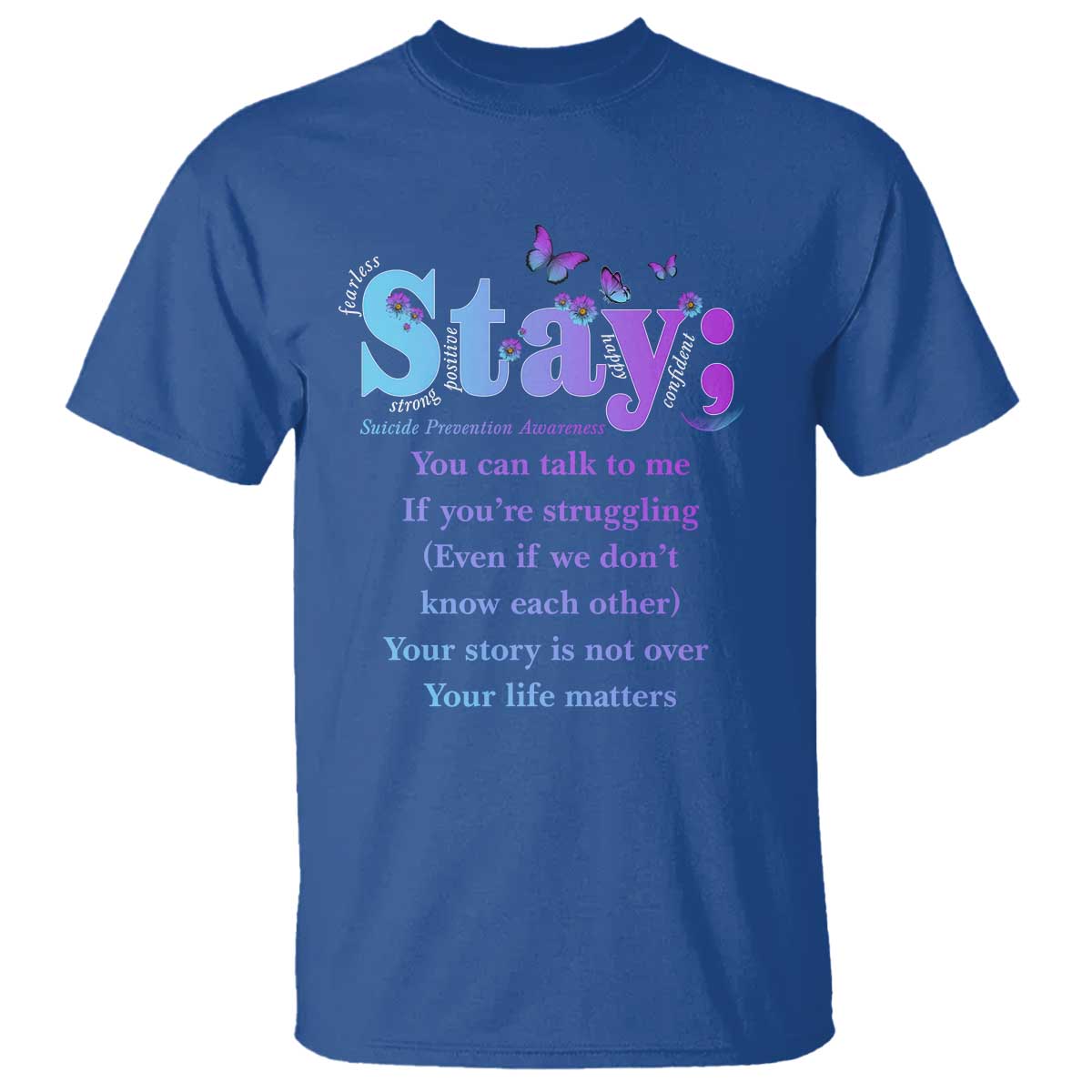 Inspirational Suicide Prevention T Shirt You’re Alive For A Reason Semicolon Support
