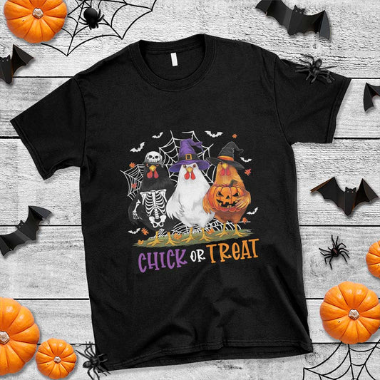 funny-halloween-t-shirt-chick-or-treat-chicken-farm-witches-skeleton