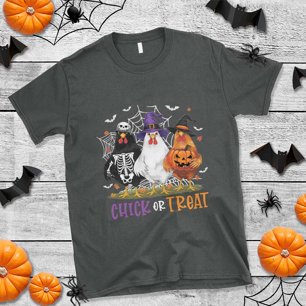 funny-halloween-t-shirt-chick-or-treat-chicken-farm-witches-skeleton