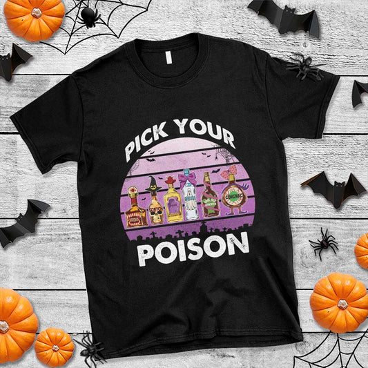 funny-halloween-t-shirt-pick-your-poison-wine-bottles-witch