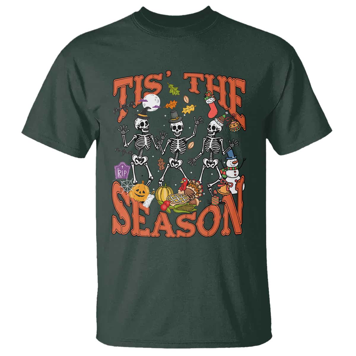 funny-hallothankmas-t-shirt-tis-the-season-halloween-thanksgiving-christmas-skeleton