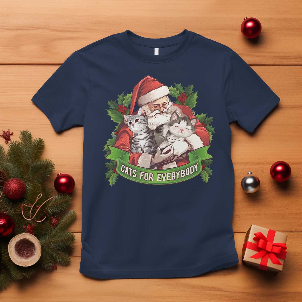 christmas-cats-owner-t-shirt-cats-for-everybody-vintage-santa-mistletoe