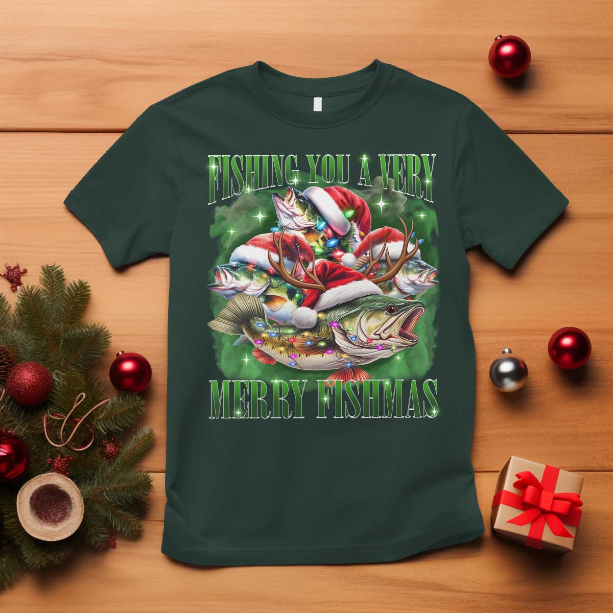 funny-fishing-christmas-t-shirt-fishing-you-a-very-merry-fishmas-santa-hat
