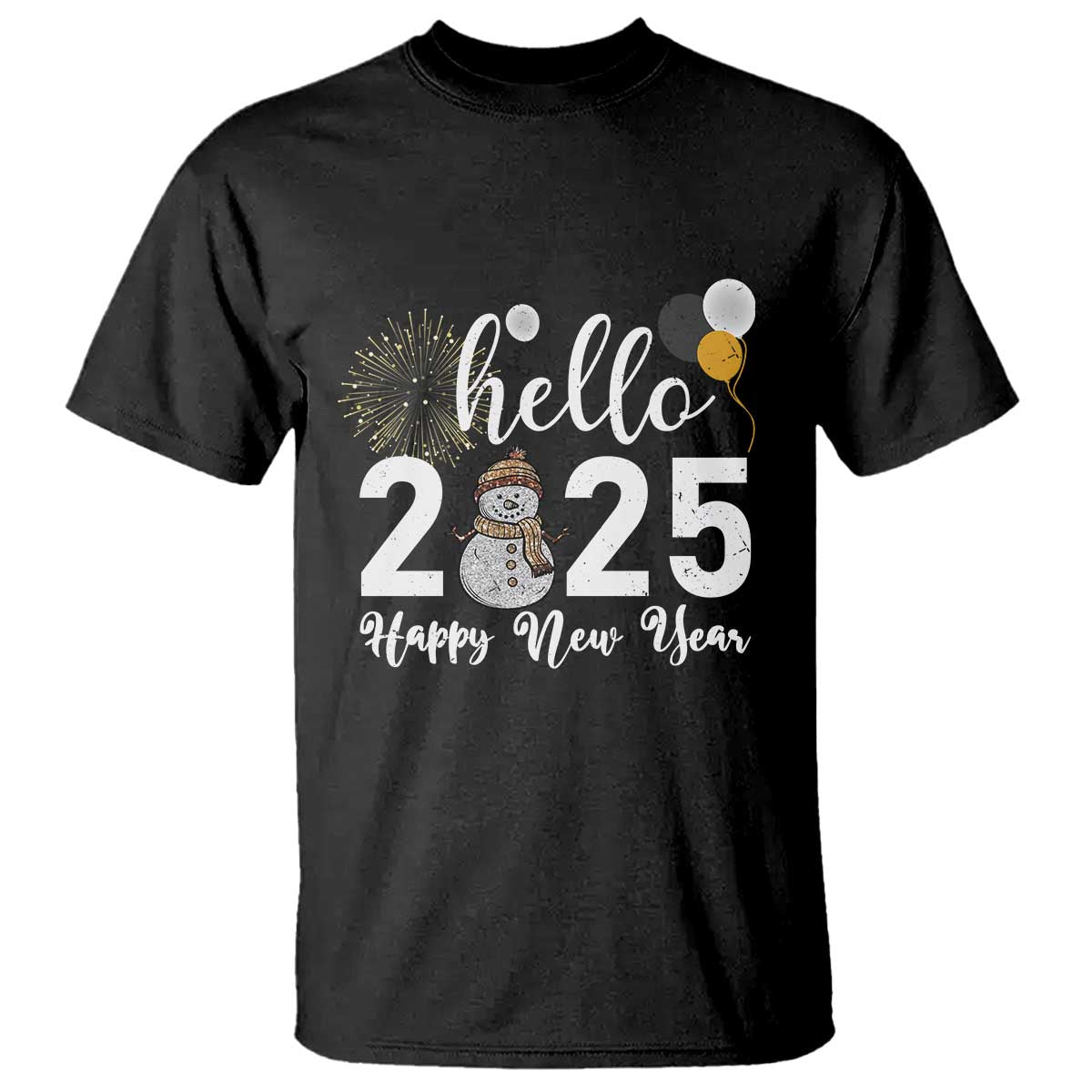 hello-2025-happy-new-year-t-shirt-snowman-firework-new-years-eve