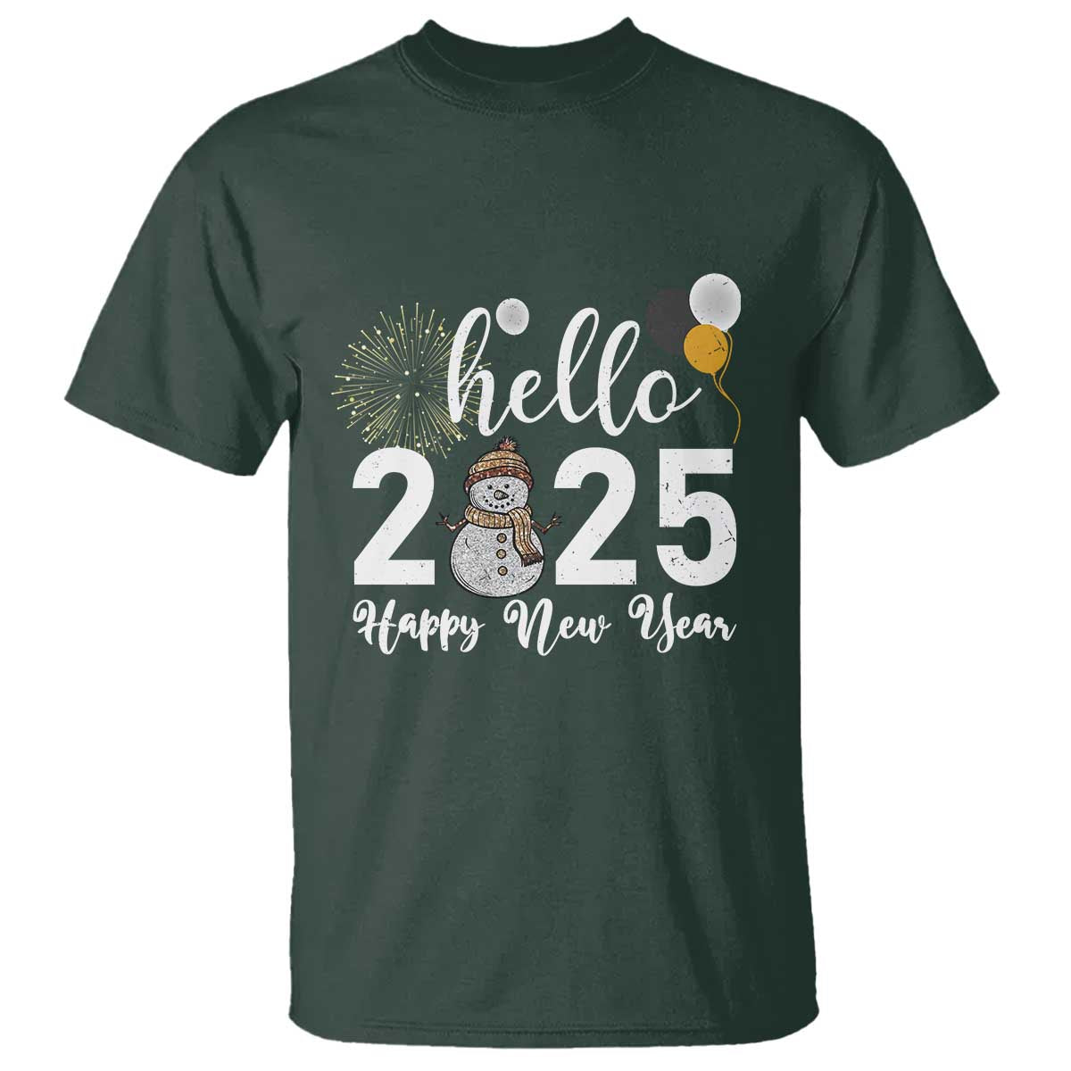 hello-2025-happy-new-year-t-shirt-snowman-firework-new-years-eve