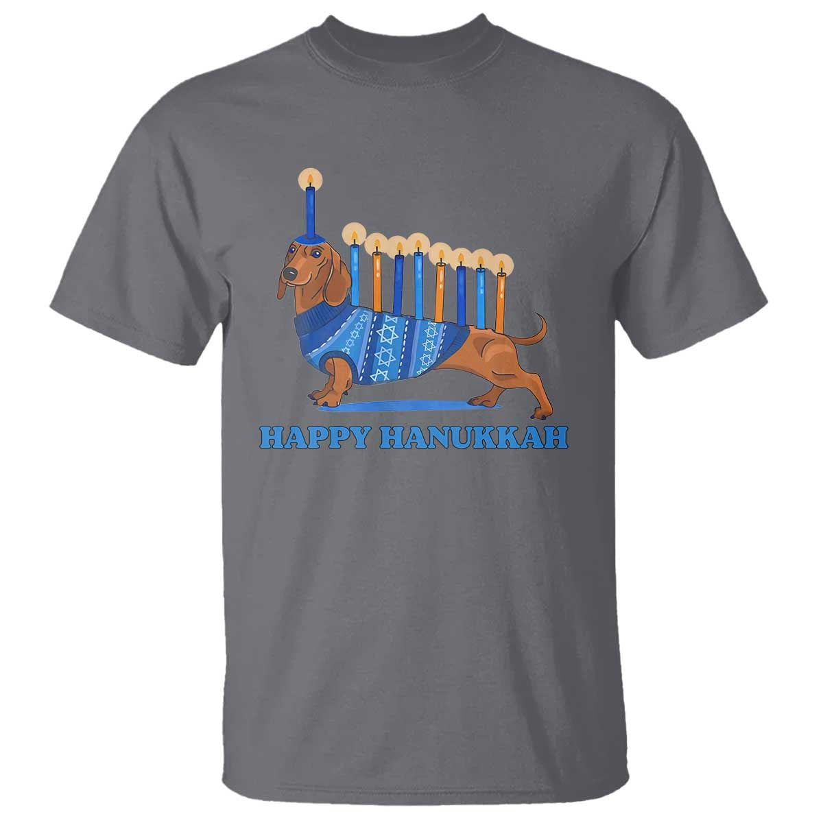 funny-happy-hanukkah-dachshund-wiener-dog-menorah-t-shirt