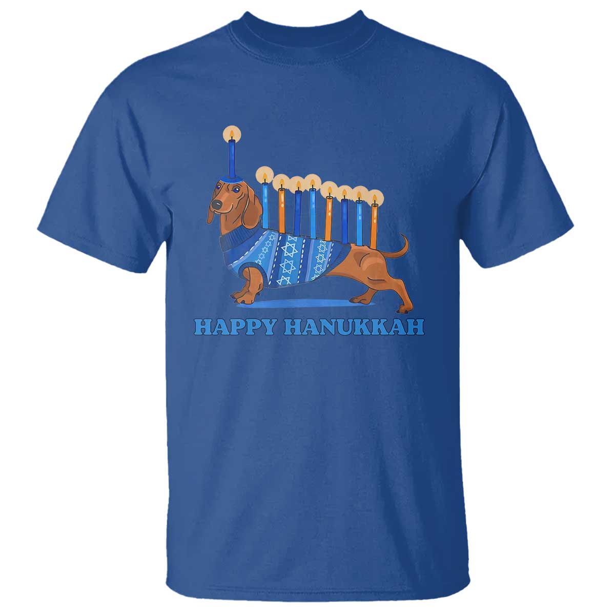 funny-happy-hanukkah-dachshund-wiener-dog-menorah-t-shirt