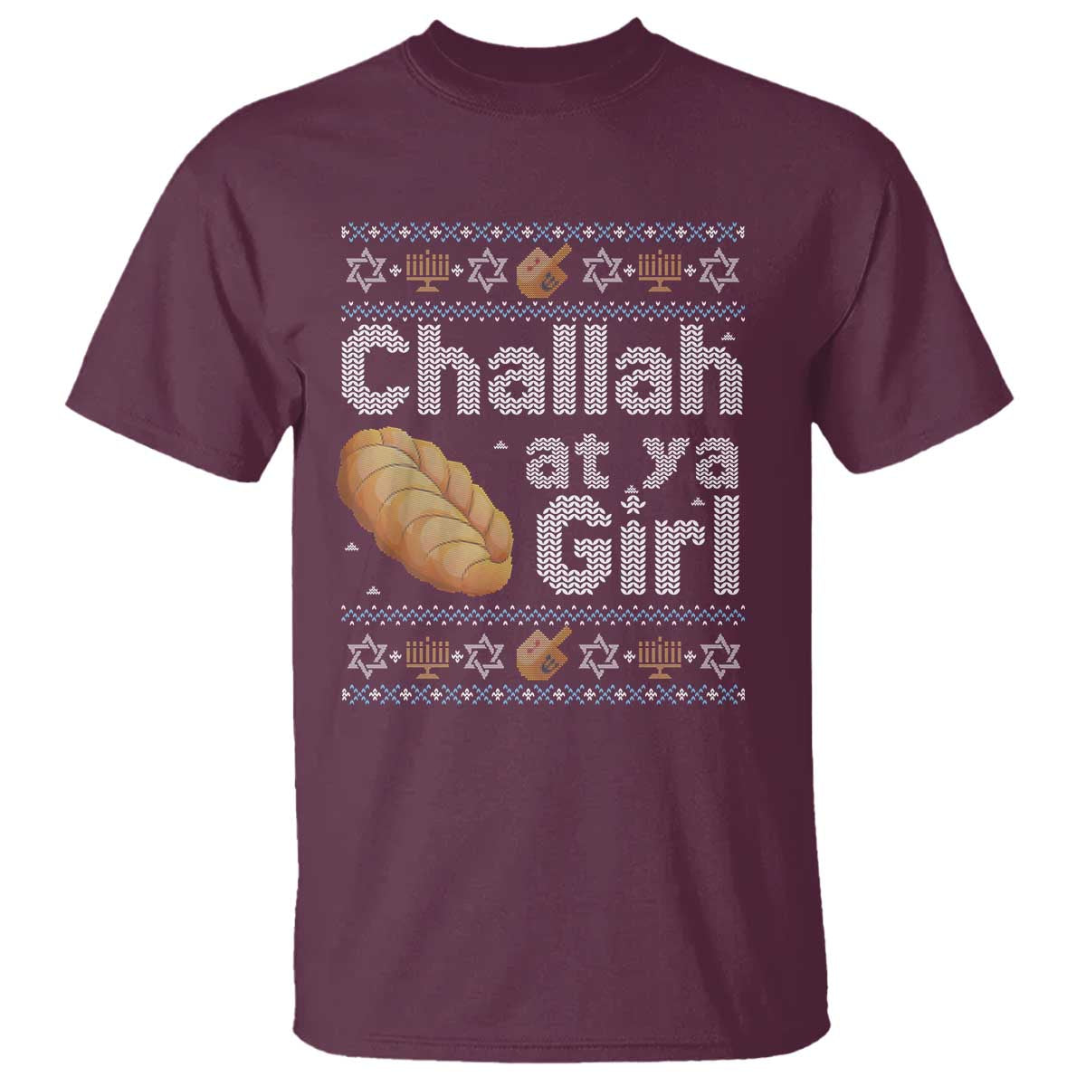 funny-hanukkah-t-shirt-challah-at-ya-girl-jewish-holiday