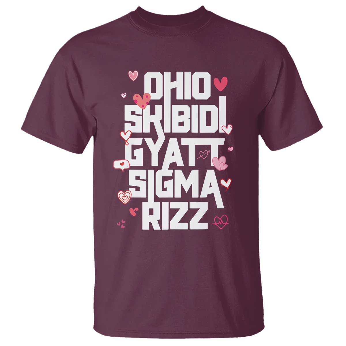 funny-skibidi-rizz-gyatt-ohio-sigma-valentines-day-t-shirt