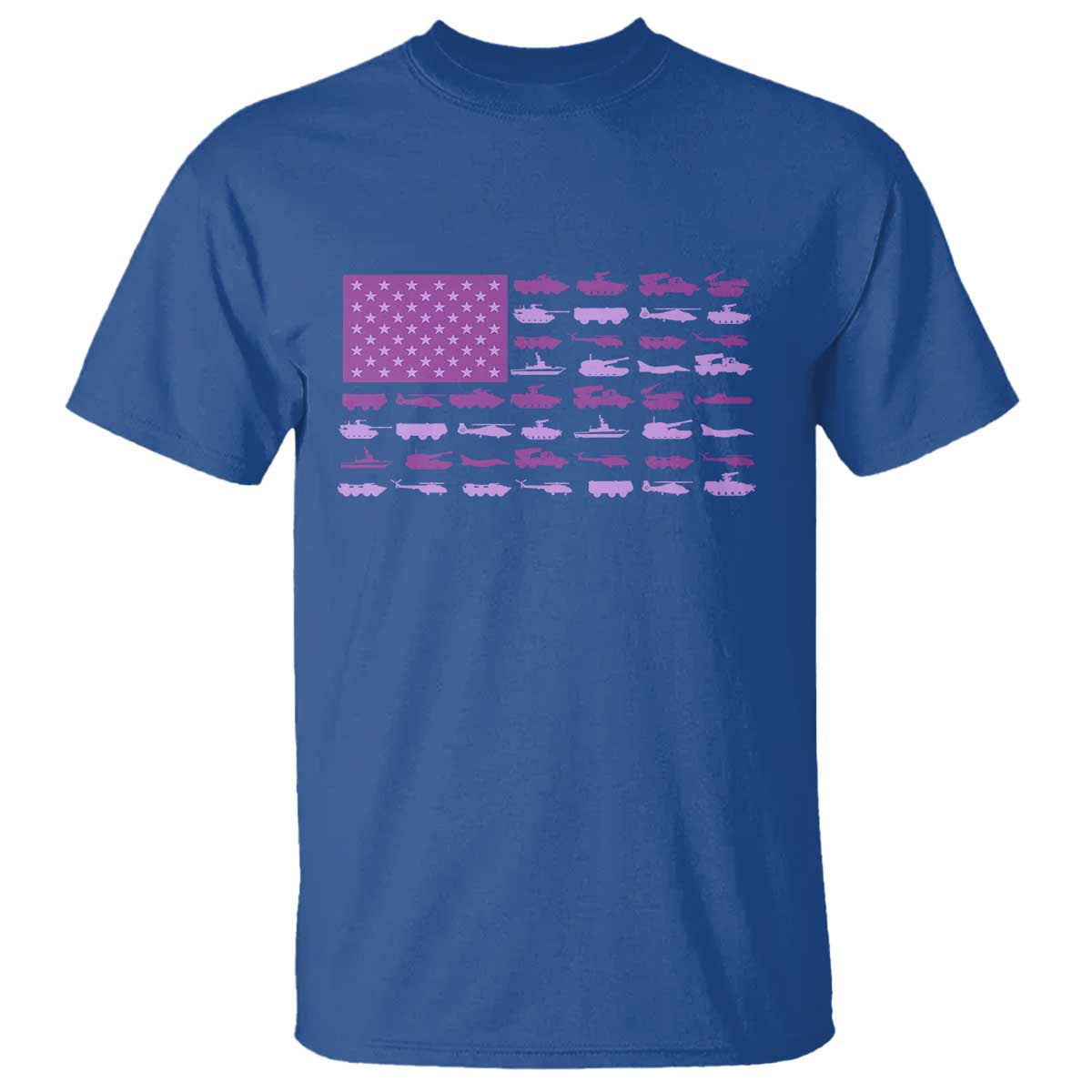 military-child-month-military-transport-american-flag-t-shirt