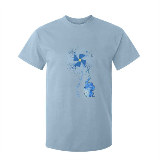 Child Abuse Prevention Support T Shirt For Kid Pinwheel Elephant