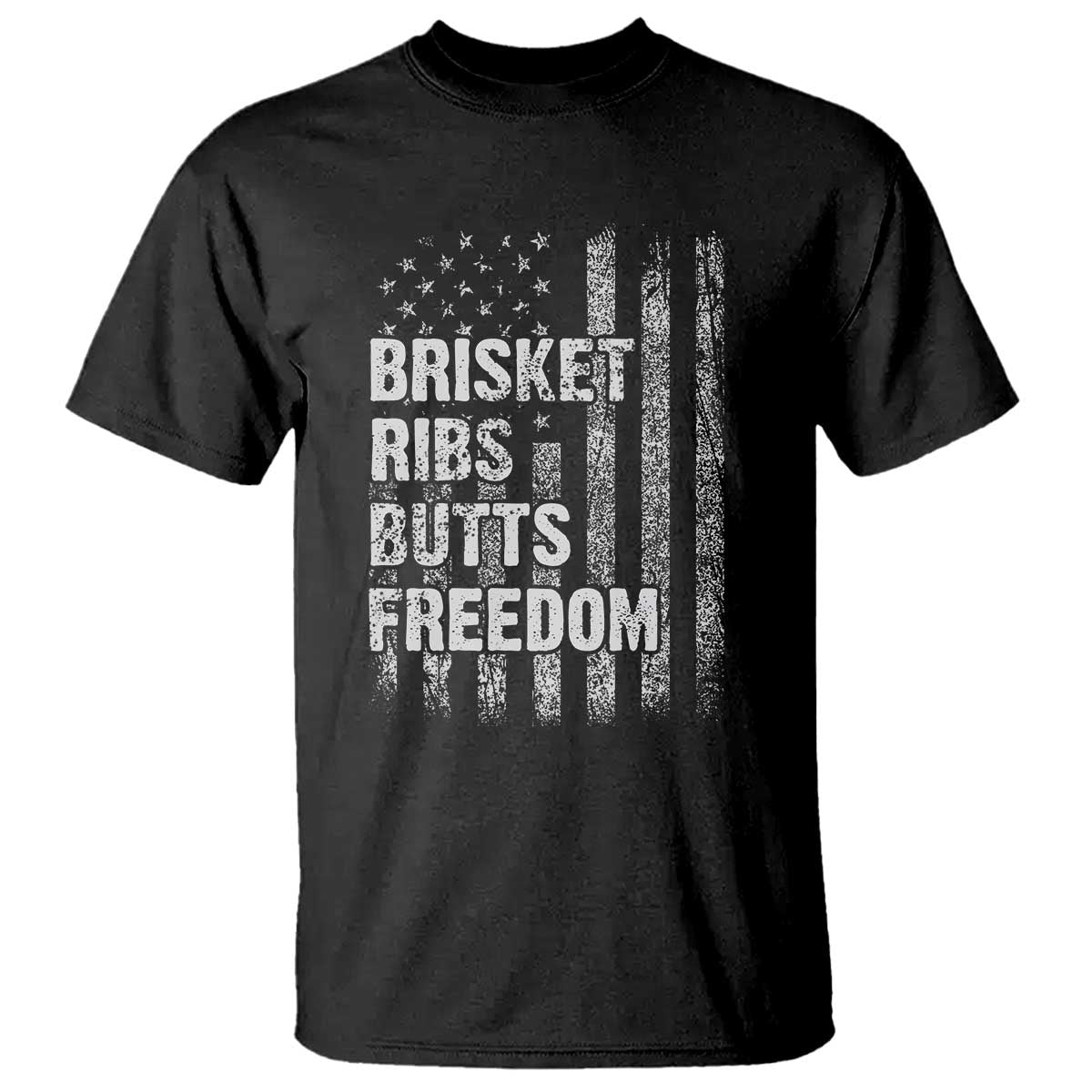 funny-bbq-brisket-ribs-butts-freedom-t-shirt-4th-of-july-meat-smoking-american-flag